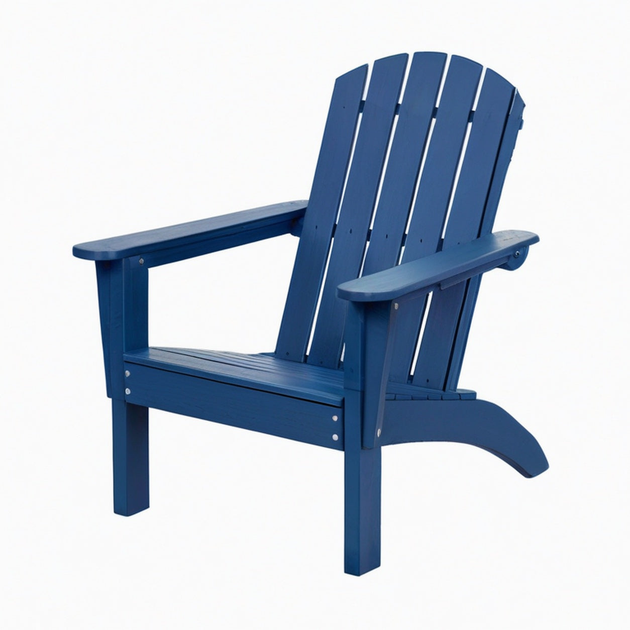 Fauteuil de jardin Adirondack 81 x 76 x 94 cm en bois bleu marine avec accoudoirs
