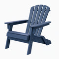 Fauteuil de jardin Adirondack 81 x 79 x 94 cm en plastique bleu marine à dossier incliné