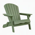 Fauteuil de jardin 81 x 76 x 98 cm en plastique vert style Adirondack